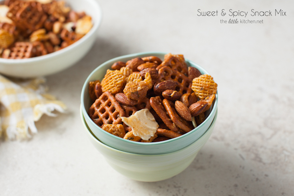 Sweet & Spicy Snack Mix from thelittlekitchen.net