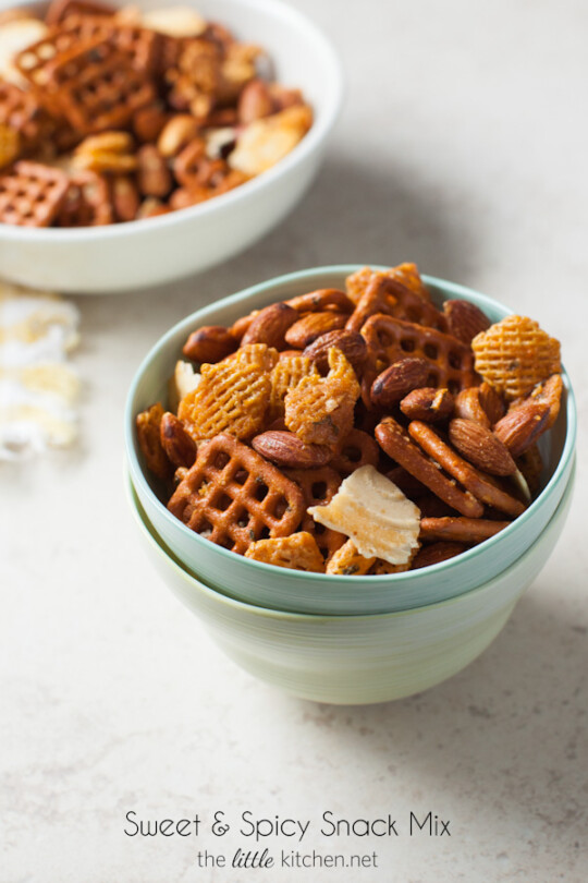 Sweet & Spicy Snack Mix from thelittlekitchen.net