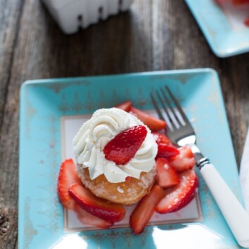 Strawberry Shortcake Donuts from thelittlekitchen.net