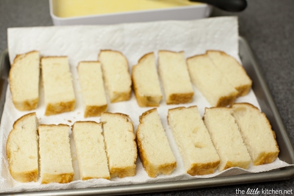 French Toast Sticks with Maple Butter Dipping Sauce from The Little Kitchen thelittlekitchen.net