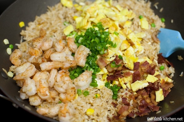 Bacon and Shrimp Fried Rice from The Little Kitchen thelittlekitchen.net