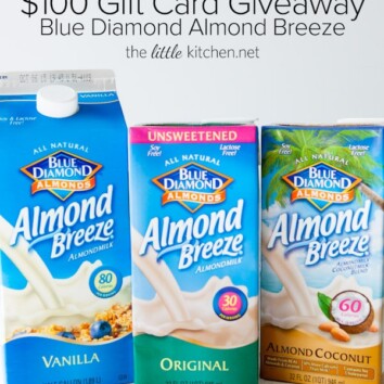 Blue Diamond Almond Breeze $100 Gift Card Giveaway thelittlekitchen.net