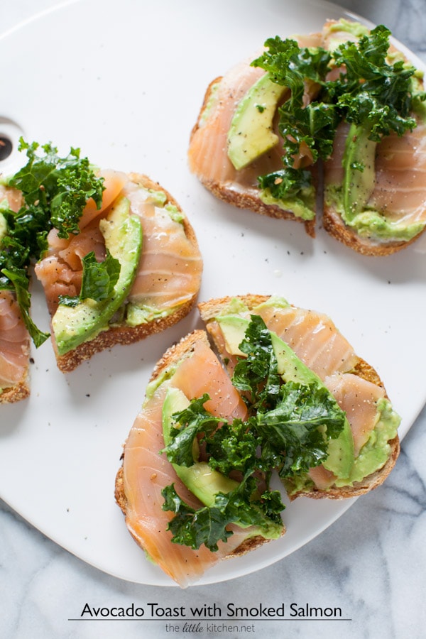 Avocado Toast with Smoked Salmon & Kale - The Little Kitchen