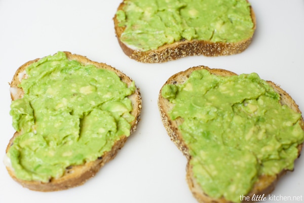 Avocado Toast with Smoked Salmon from thelittlekitchen.net