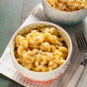 Three Cheese Mac & Cheese Recipe (made with almondmilk!) from thelittlekitchen.net