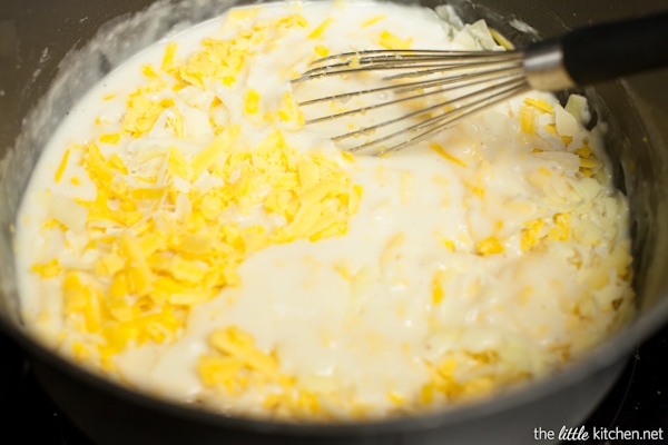 Three Cheese Mac & Cheese Recipe (made with almond milk!) from thelittlekitchen.net