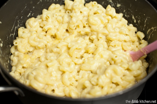 Three Cheese Mac & Cheese Recipe (made with almond milk!) from thelittlekitchen.net