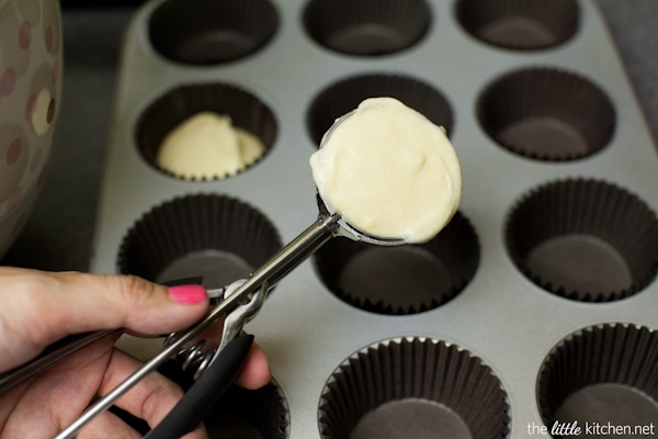 Vanilla Cupcakes with Vanilla Buttercream from thelittlekitchen.net