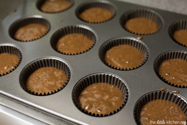 Double Chocolate Cupcakes with Salted Caramel Buttercream from thelittlekitchen.net