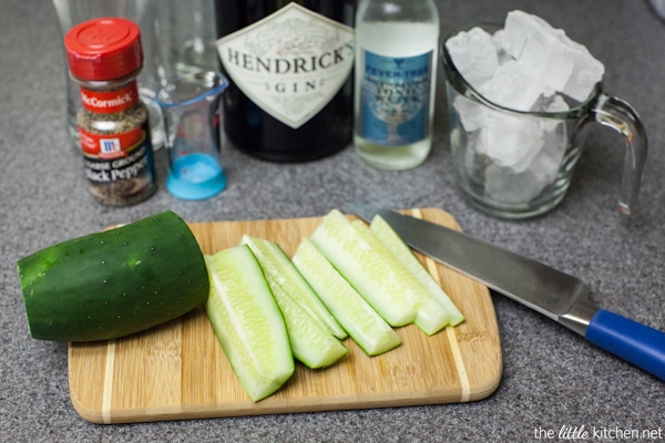 cucumber gin and tonic from thelittlekitchen.net