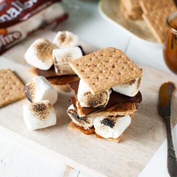 so easy and amazing! Pumpkin Butter S'mores from thelittlekitchen.net