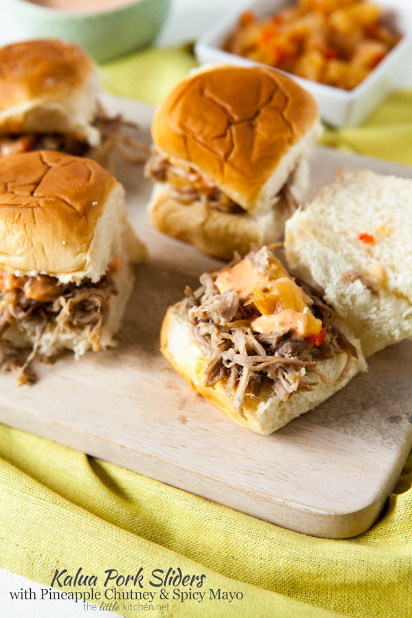 Slow Cooker Kalua Pulled Pork Sliders from Epcot Food & Wine Festival thelittlekitchen.net