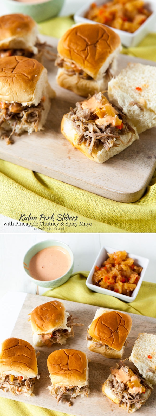 Slow Cooker Kalua Pulled Pork Sliders from Epcot Food & Wine Festival thelittlekitchen.net