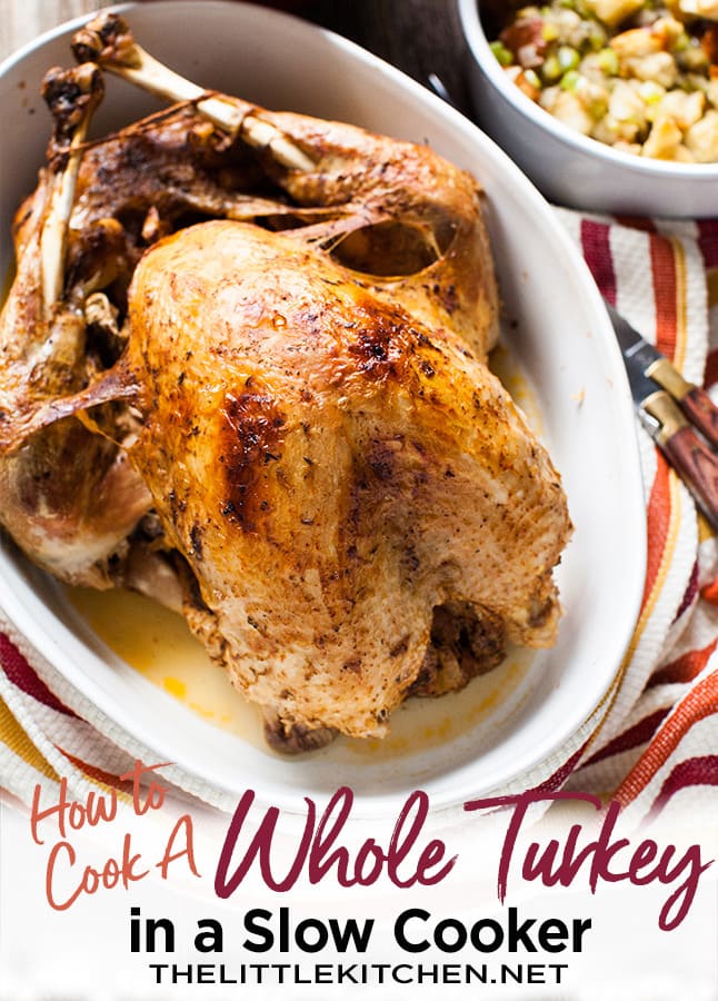 Slow Cooker Whole Turkey from thelittlekitchen.net