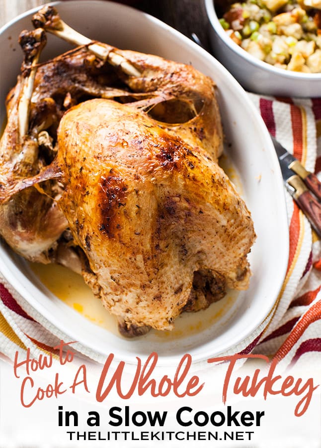 Slow Cooker Whole Turkey from thelittlekitchen.net