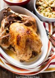 Slow Cooker Whole Turkey from thelittlekitchen.net