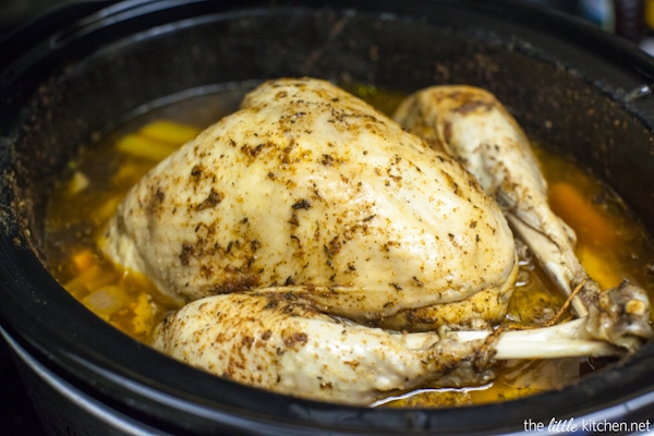 Slow Cooker Whole Turkey from thelittlekitchen.net