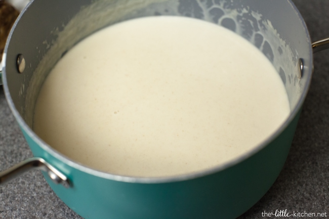 Cheesy Cauliflower Soup from thelittlekitchen.net