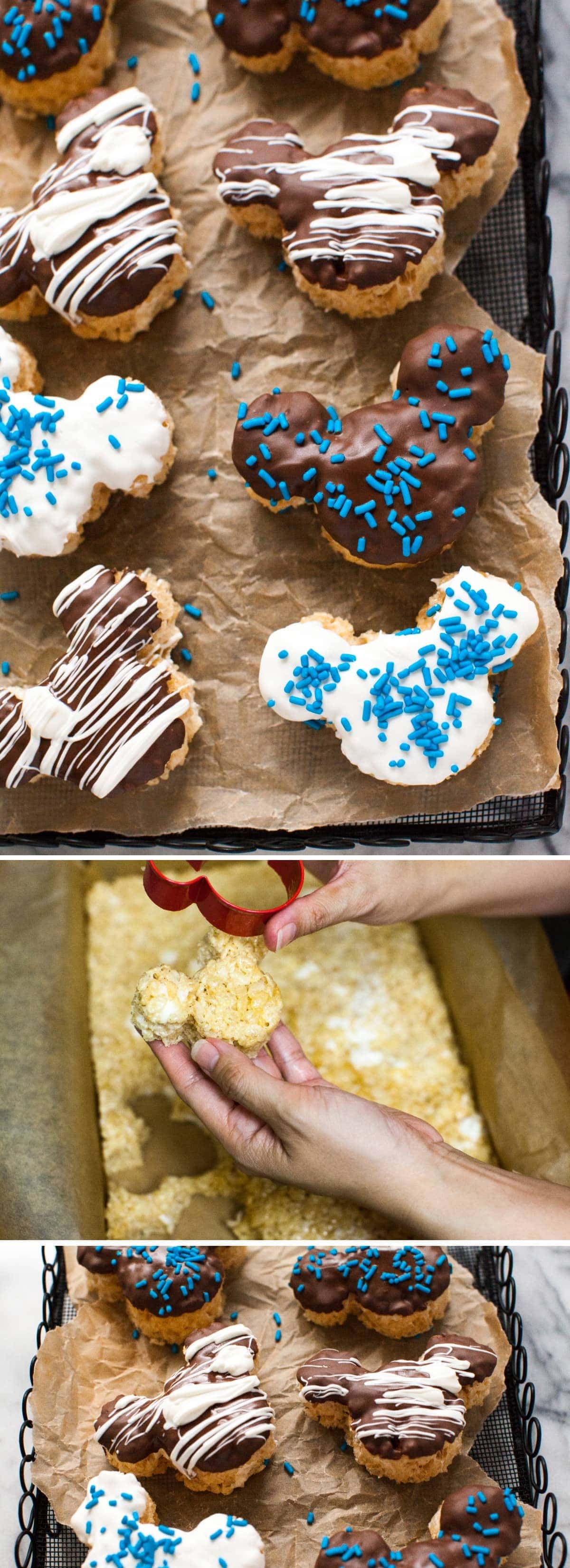 Chocolate Covered Rice Krispies Treats from thelittlekitchen.net