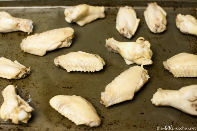 Baked Harissa Chicken Wings from thelittlekitchen.net