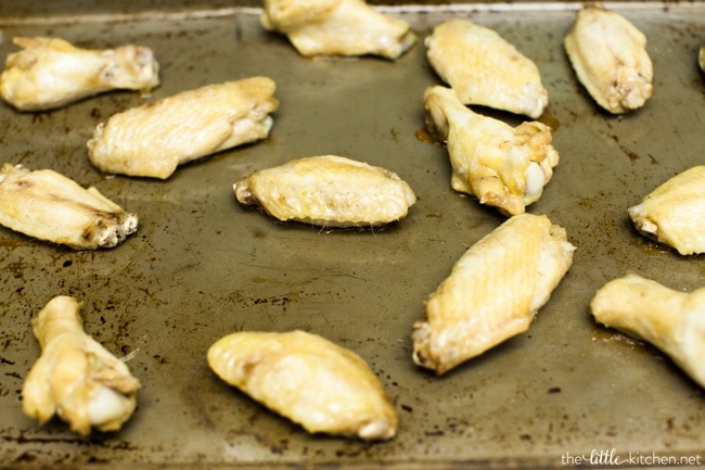 Baked Harissa Chicken Wings from thelittlekitchen.net