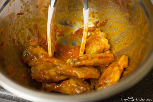 Baked Harissa Chicken Wings from thelittlekitchen.net