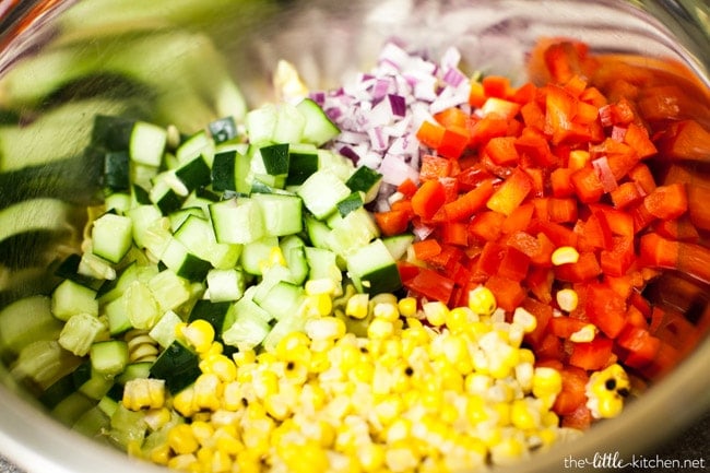 Sriracha Ranch Pasta Salad from thelittlekitchen.net