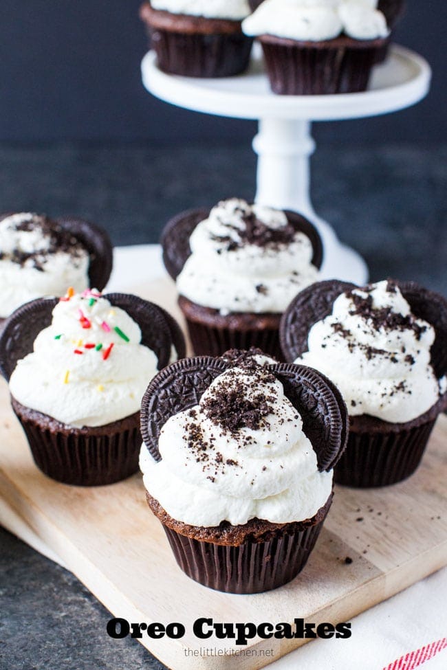 Oreo Cupcakes from thelittlekitchen.net