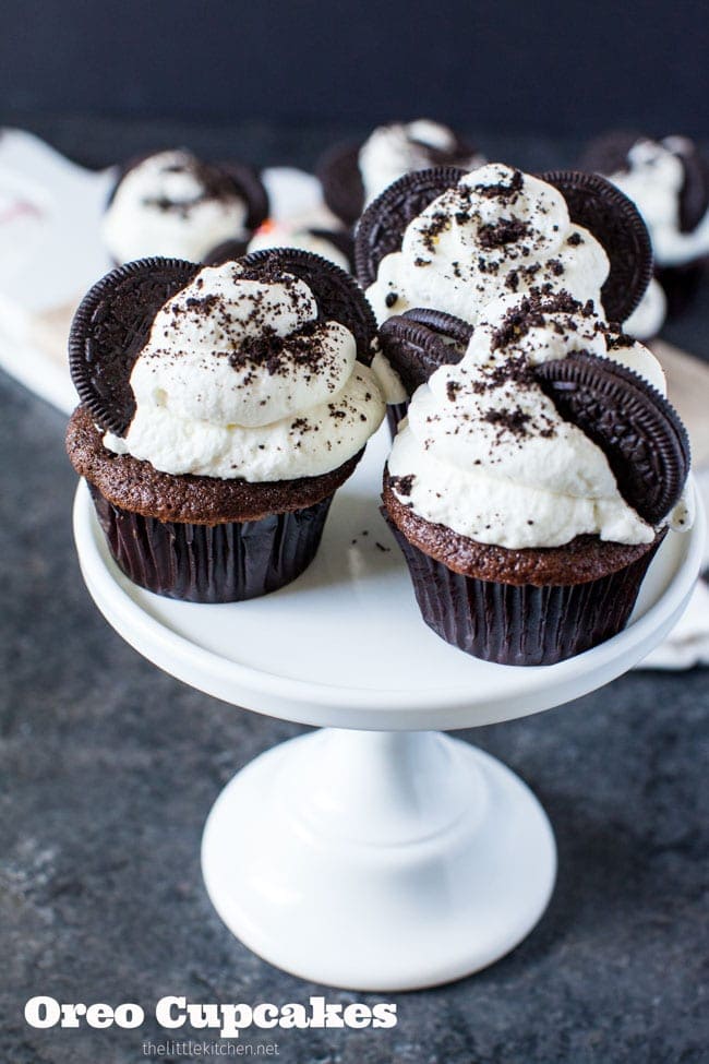 Oreo Cupcakes from thelittlekitchen.net