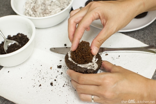 Oreo Cupcakes from thelittlekitchen.net