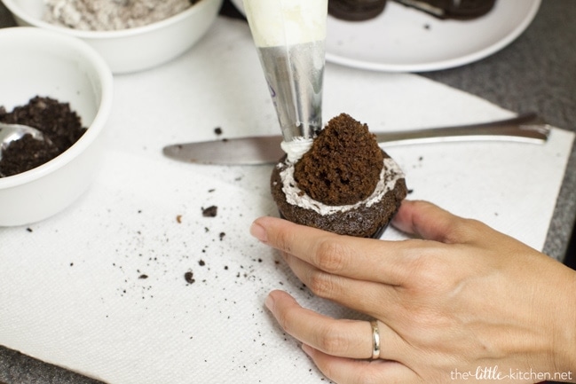 Oreo Cupcakes from thelittlekitchen.net