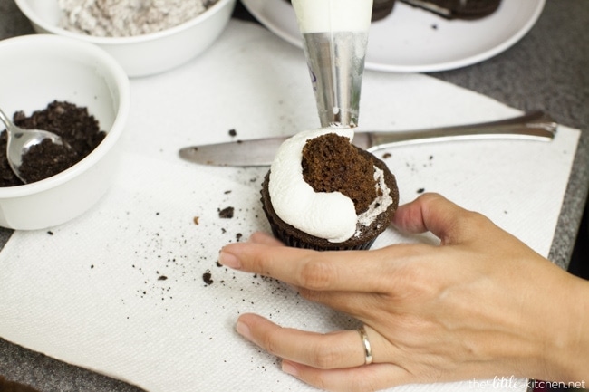 Oreo Cupcakes from thelittlekitchen.net