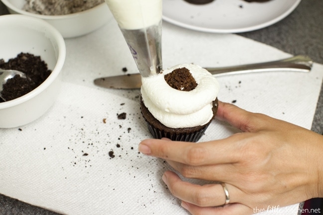 Oreo Cupcakes from thelittlekitchen.net