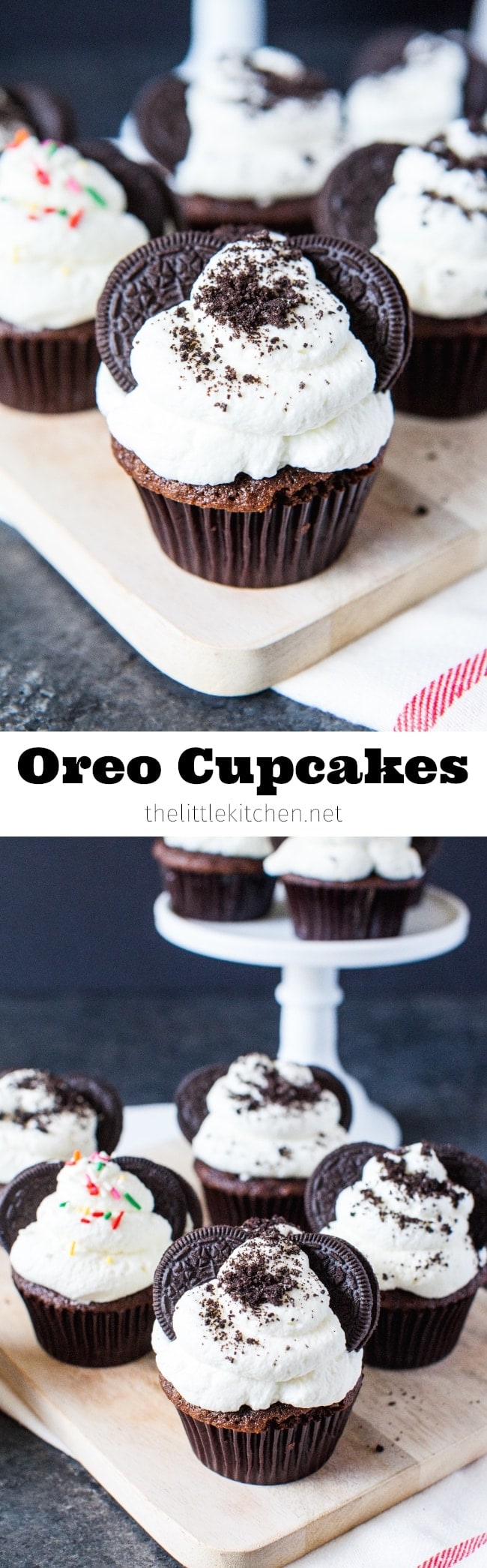 Oreo Cupcakes from thelittlekitchen.net