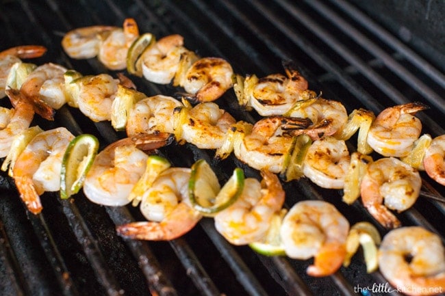 Sriracha Lime Grilled Shrimp from thelittlekitchen.net