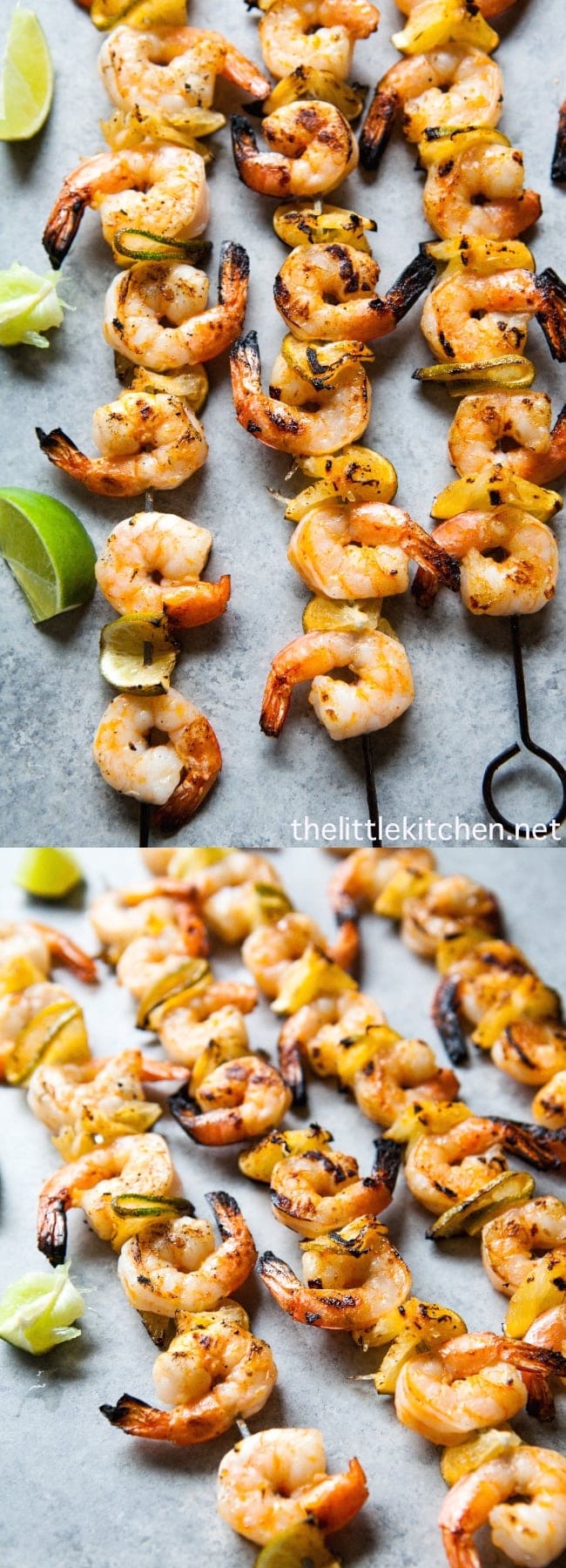 Sriracha Lime Grilled Shrimp from thelittlekitchen.net