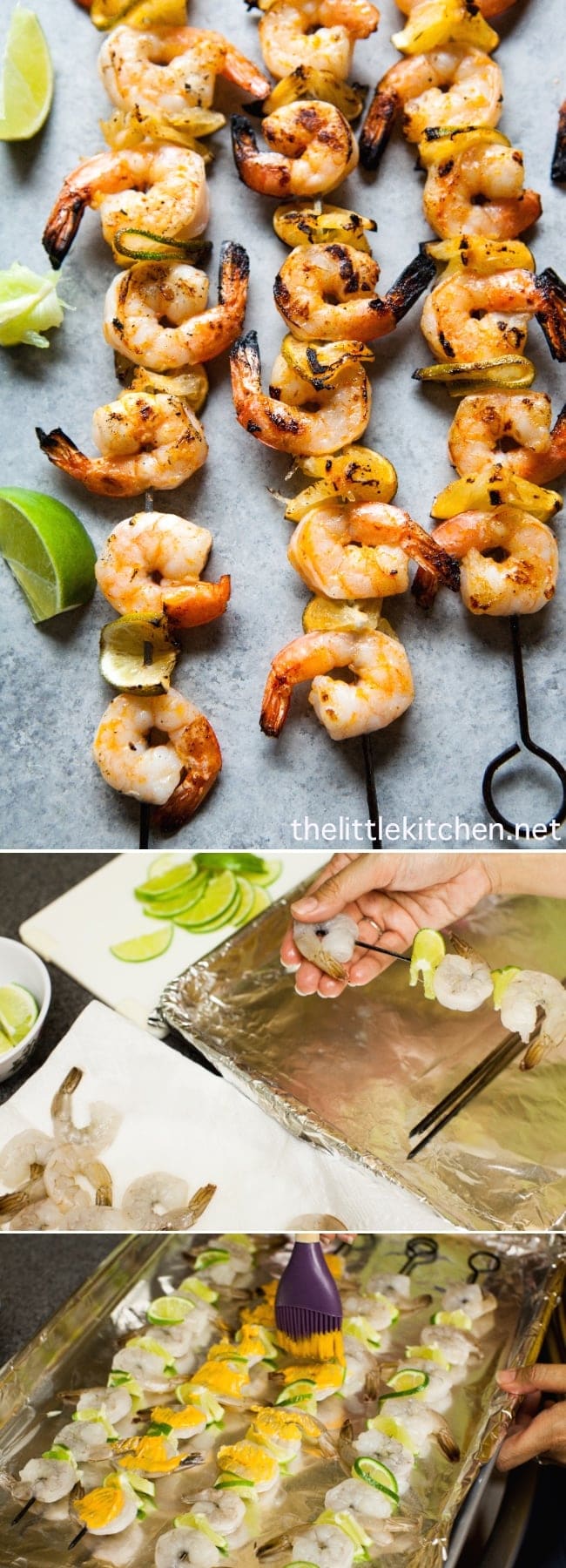 (so easy to make!) Sriracha Lime Grilled Shrimp from thelittlekitchen.net