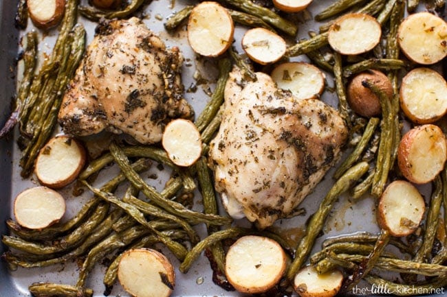 Sheet Pan Chicken Dinner from thelittlekitchen.net