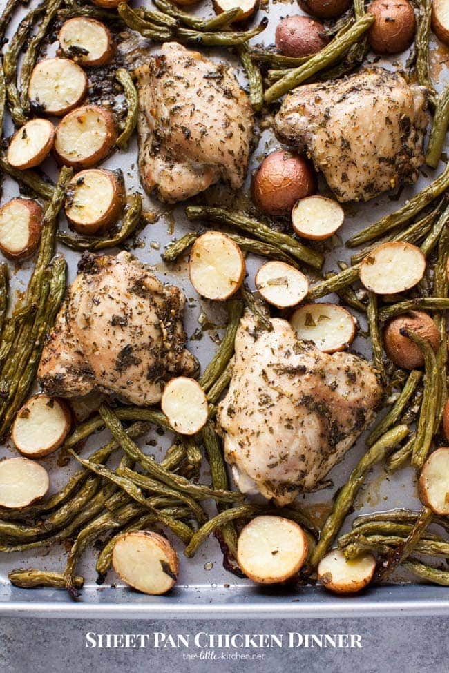 Sheet Pan Chicken Dinner from thelittlekitchen.net