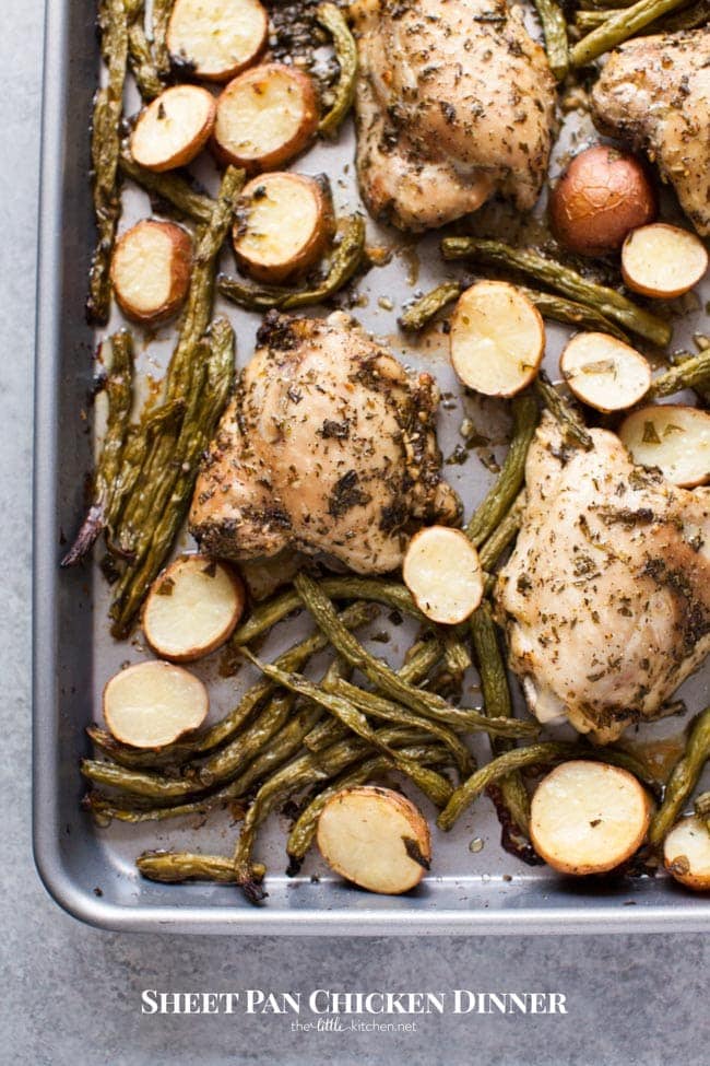 Sheet Pan Chicken Dinner from thelittlekitchen.net