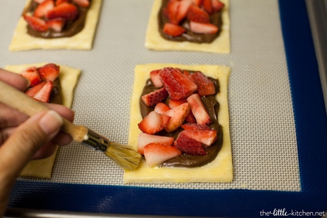 Strawberry Chocolate Hand Pies from thelittlekitchen.net