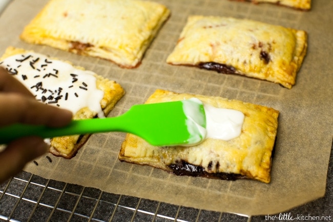 Strawberry Chocolate Hand Pies from thelittlekitchen.net