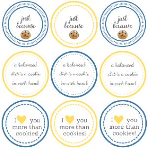 Printable Cookie Gift Tags from thelittlekitchen.net