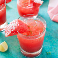 Watermelon Margaritas from thelittlekitchen.net