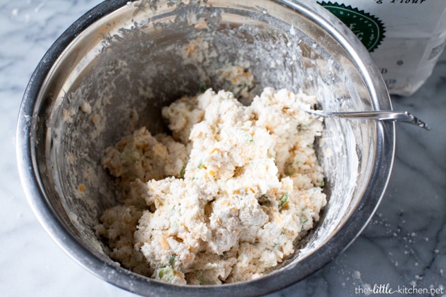 Cheddar Scallion Biscuits from thelittlekitchen.net