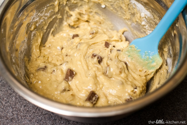 Milk Chocolate Walnut Blondies from thelittlekitchen.net