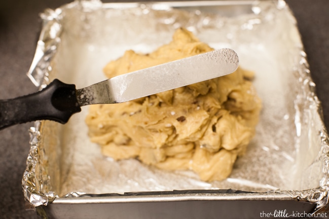 Milk Chocolate Walnut Blondies from thelittlekitchen.net