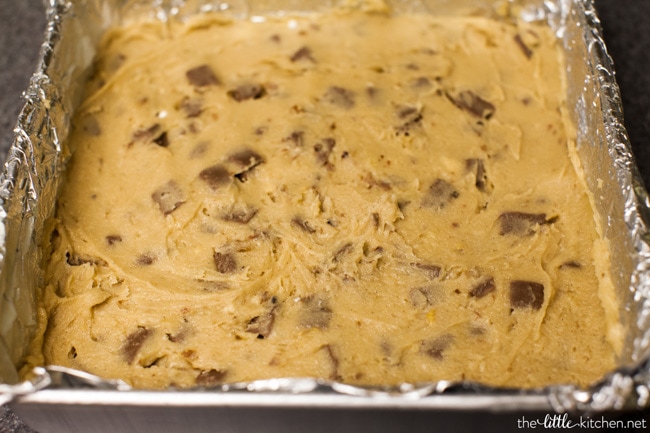 Milk Chocolate Walnut Blondies from thelittlekitchen.net