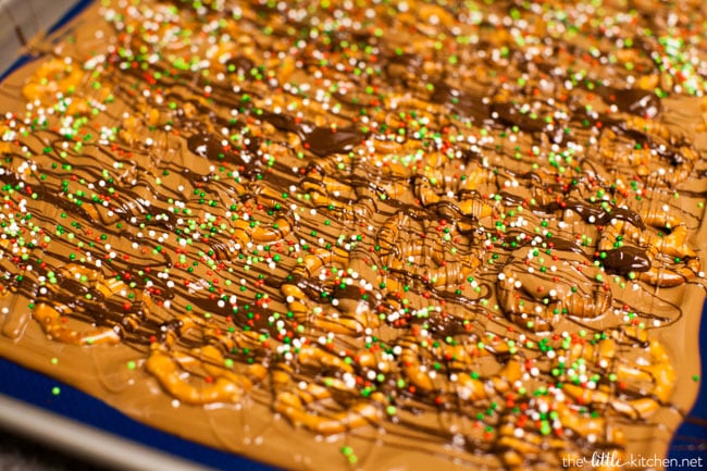 Chocolate Pretzel Bark from thelittlekitchen.net
