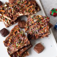 Chocolate Pretzel Bark from thelittlekitchen.net